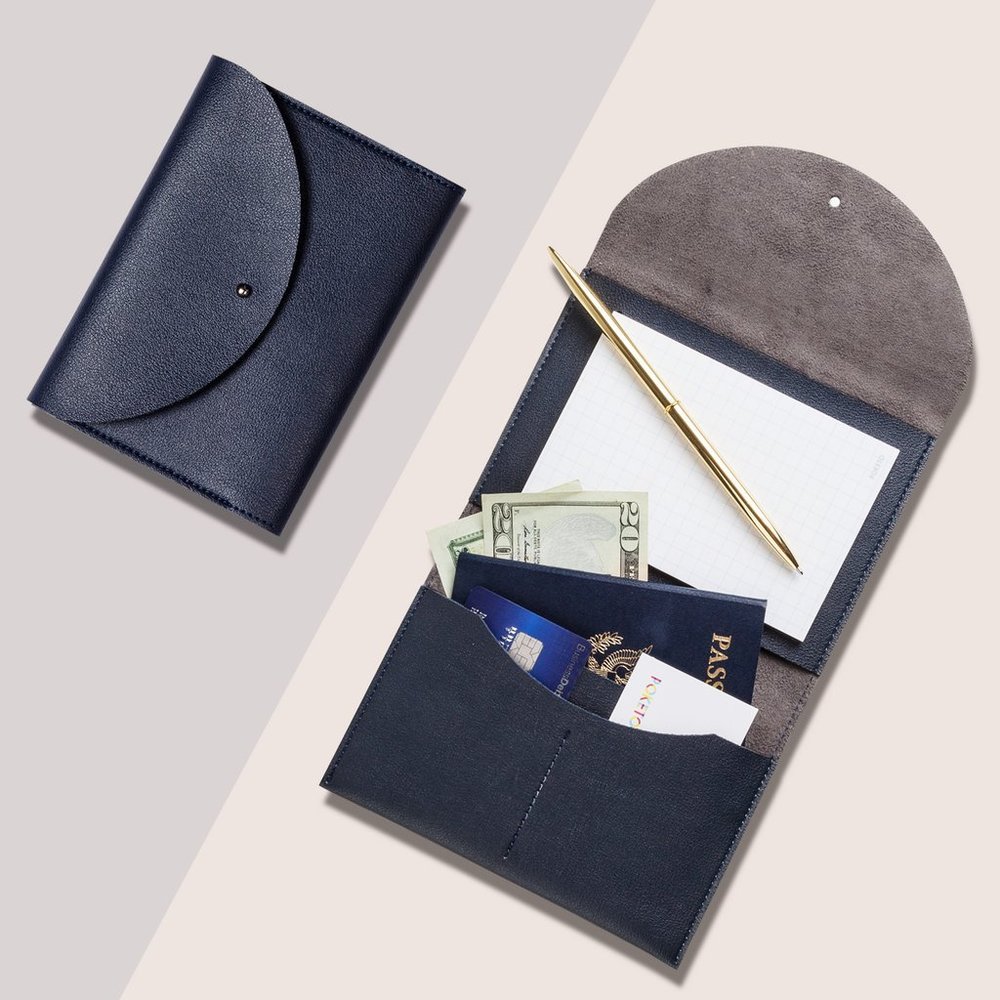 Poketo Minimalist Organizer Clutch Navy